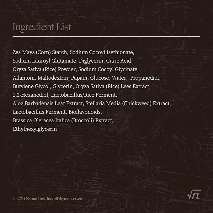 R60 Rice Enzyme Powder Face Wash Cleanser – Exfoliating, Deep Cleansing, Removes Pore Impurities for Soft Radiant Skin, Korean Skincare1.76oz-FemmiqueWomen