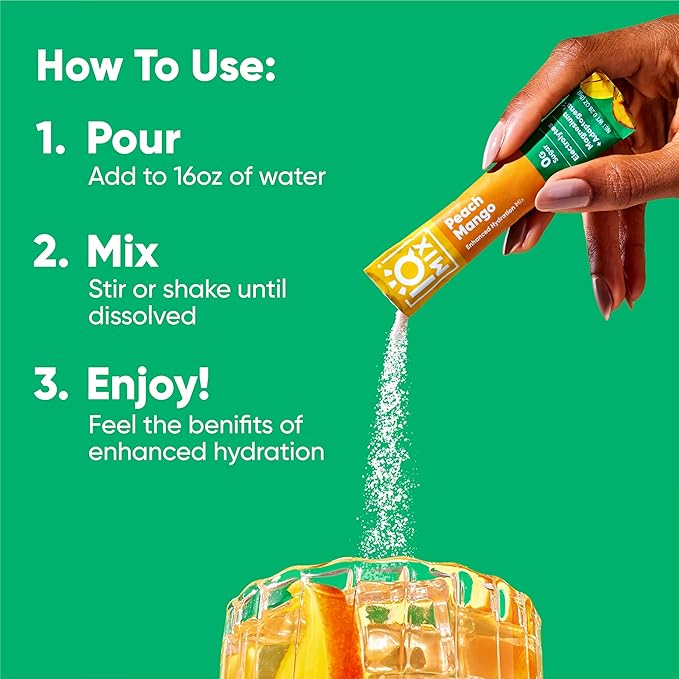 IQMIX Hydration Electrolyte Powder – 4-in-1 Formula for Hydration, Mental Clarity, Mood and Recovery – Sugar-Free Drink Mix, Keto, Magnesium L-Threonate, Lion’s Mane – 40 Count Peach Mango-FemmiqueWomen