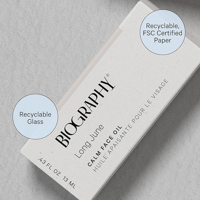 Biography Long June Quieting Face Oil, 13ml- Natural Smoothing & Clarifying Dry Oil. Clarifying, Moisturizing & Hydrating Beauty Facial Oil for Women w/Camellia, Vitamin E & Marula-FemmiqueWomen