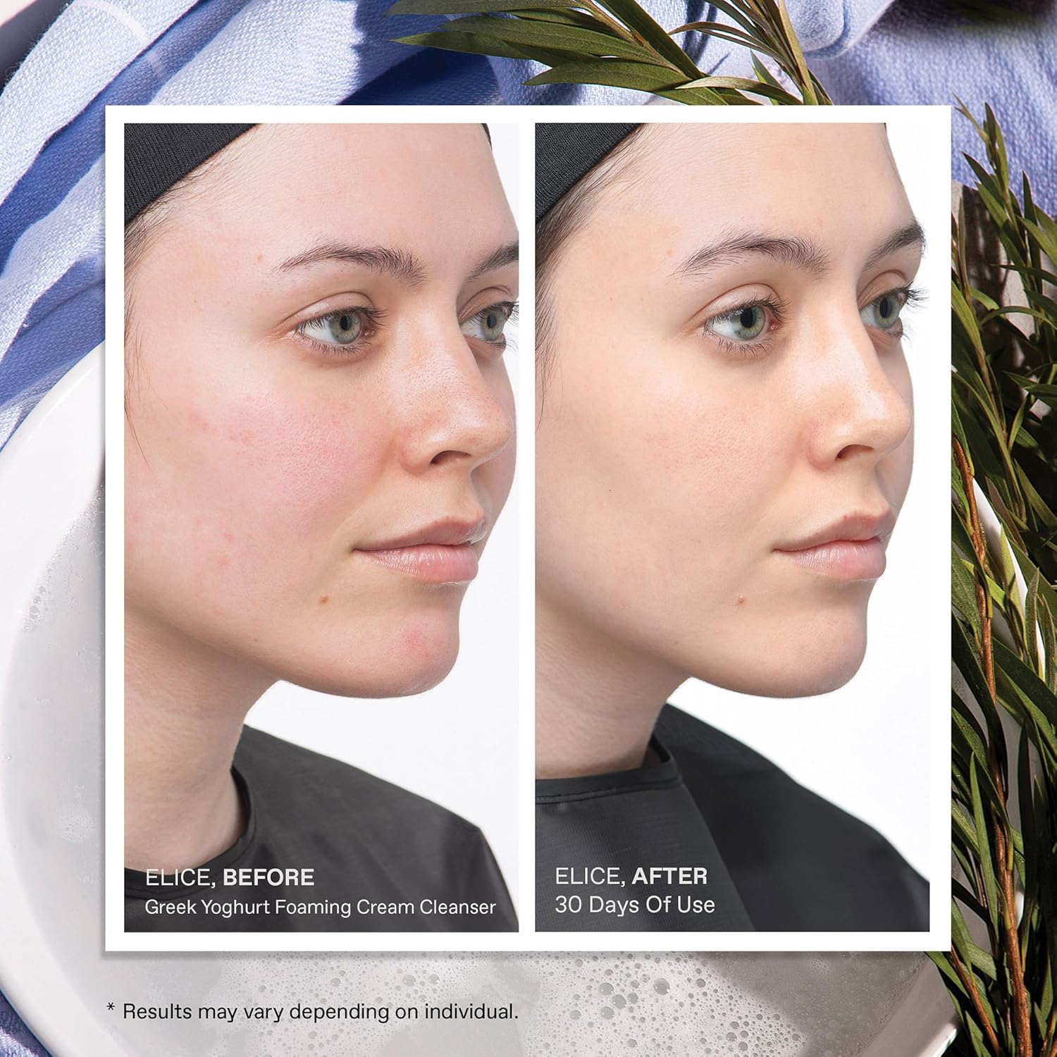 KORRES Greek Yoghurt Foaming Cream Cleanser, Hydrating, Deep Cleansing Skin Care, Makeup Remover, Face Wash for Women, Cream to Foam Facial Cleanser for Dry, Oily, Sensitive, Any Skin Type, 2.5 fl oz-FemmiqueWomen