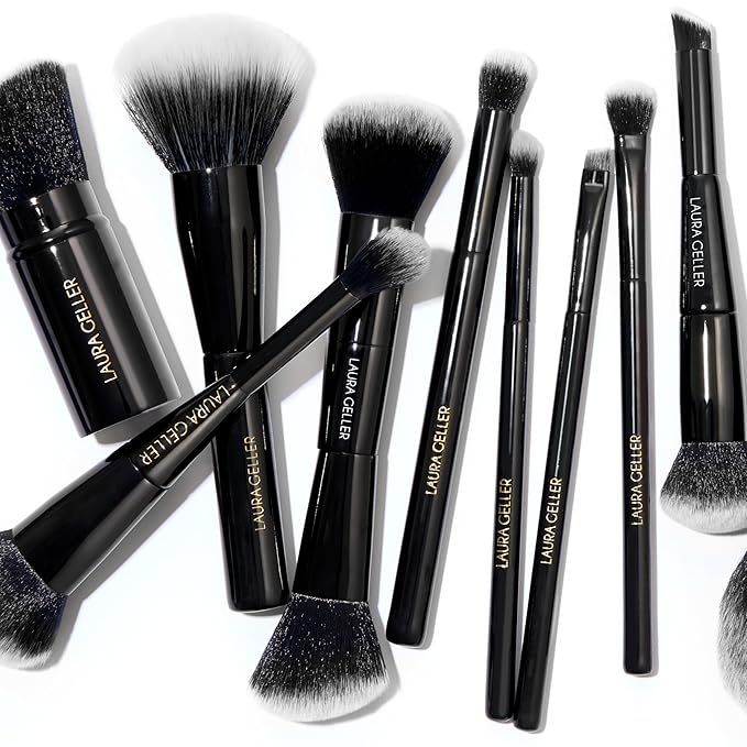 LAURA GELLER NEW YORK Dual-Ended Blush + Bronzer Brush - Blush Bronzer Contour Face Makeup Brush-FemmiqueWomen