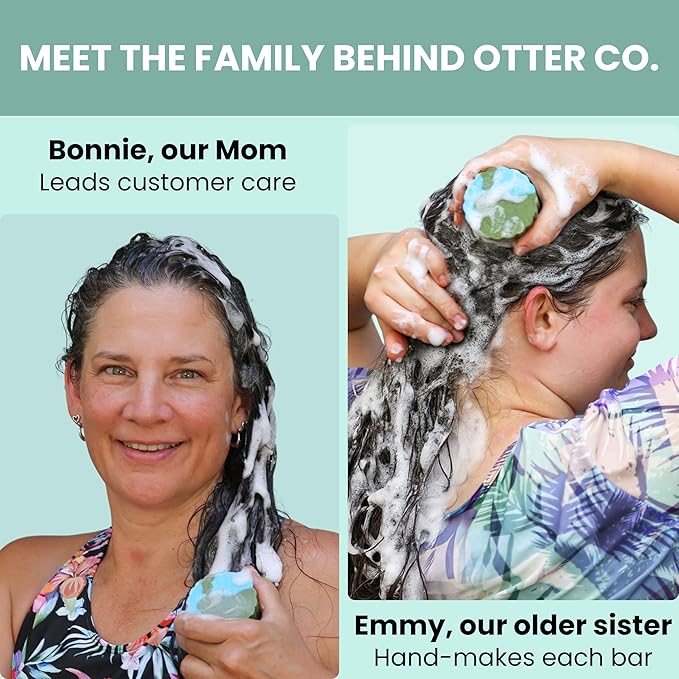 Otter co. Anti Dandruff Tea Tree Shampoo Bar – Nettle, Zinc, Green Tea, Apple Cider Vinegar, Anti Fungal Shampoo – Vegan, Natural, Cruelty & Sulfate Free – All Hair Types & Dry Scalp, USA Made-FemmiqueWomen