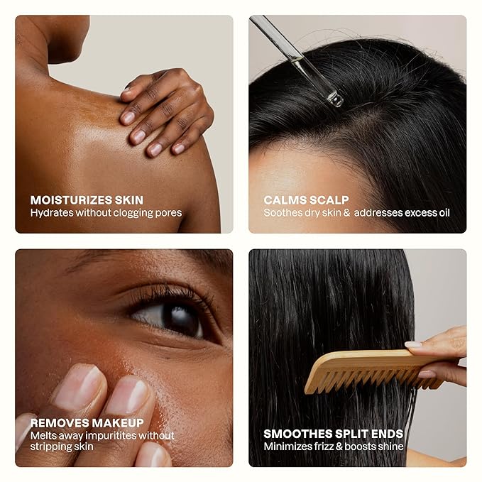 Cliganic Organic Jojoba Oil 16oz with Pump, 100% Pure | Bulk, Moisturizing Oil for Face, Hair, Skin & Nails | Natural Cold Pressed (Packaging May Vary)-FemmiqueWomen