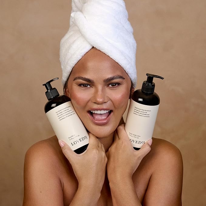 Hand & Body Lotion, John Legend Skincare, Fragrance-Free, Daily Lightweight Cream, Formulated with Shea Butter & Vitamin E, 15 oz-FemmiqueWomen