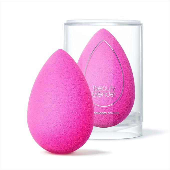 Beautyblender® | Original Pink Beauty Blender Makeup Sponge, Super-Soft Foam Easily Blends Foundations, Powders & Creams, Made in USA, Reusable, Washable, Streak Free Application, Vegan, Cruelty Free-FemmiqueWomen