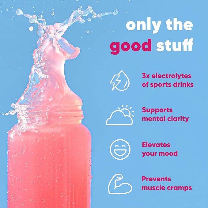 IQMIX Hydration Electrolyte Powder – 4-in-1 Formula for Hydration, Mental Clarity, Mood and Recovery – Sugar-Free Drink Mix, Keto, Magnesium L-Threonate, Lion’s Mane – 20 Count New Raspberry Lemonade-FemmiqueWomen