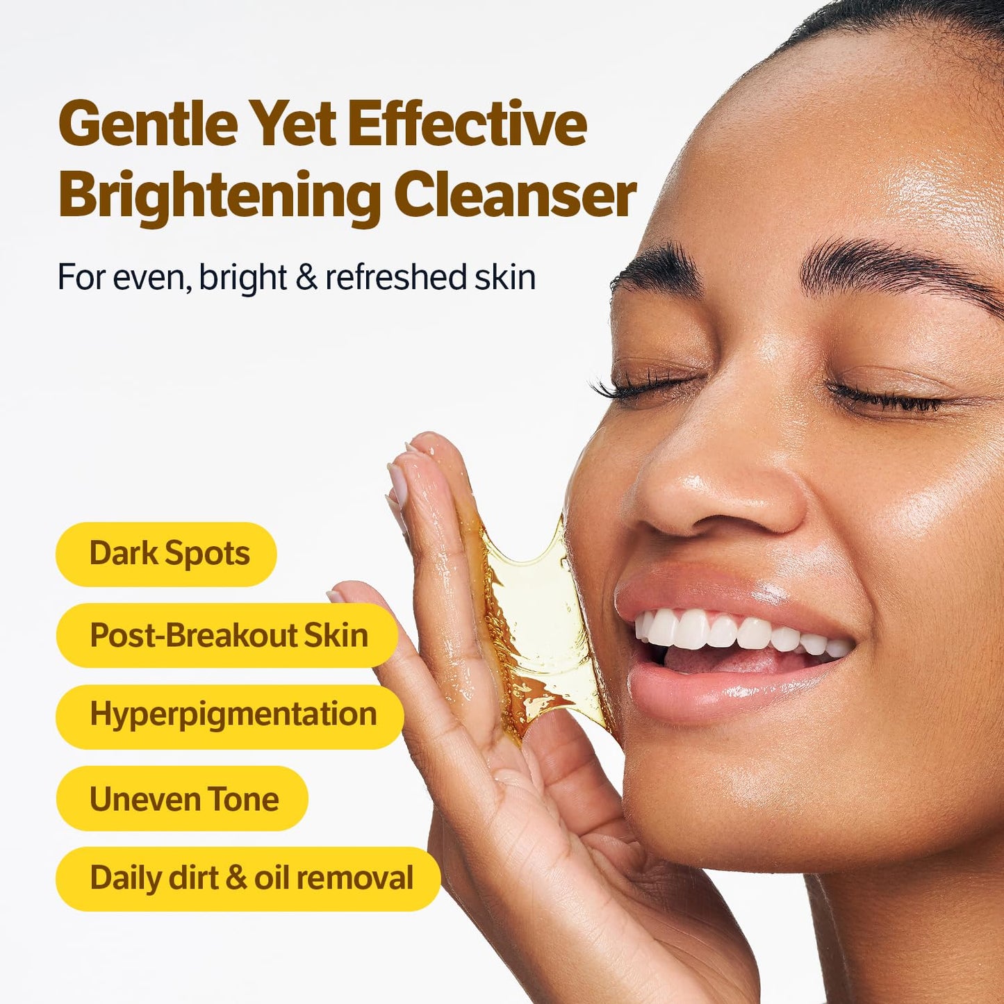 SUNGBOON EDITOR Kojic Acid Niacinamide Face Wash | Turmeric Cleanser for Dark Spots & Radiance | Korean Skin Care with Hyaluronic Acid | Gentle Makeup Remover & Blackhead Cleanser-FemmiqueWomen