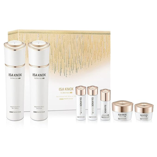 ISA KNOX TE'RVINA AD Regenerating Skincare Set (12.7fl oz) - Hydrating, Nourishing & Firming Toner & Moisturizer Set for Youthful and Radiant Skin, Placenta, Rose Absolute-FemmiqueWomen