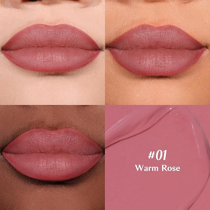 2-IN-1 Lip Liner and Lip Stain, High Pigmented Long Lasting Velvet Lip Tint, Well-Defined Lipliner, Weightless Waterproof Not Animal Tested, Matte Finish Makeup-FemmiqueWomen
