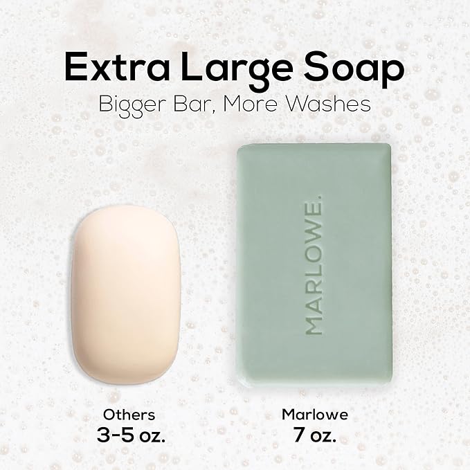 MARLOWE. No. 108 Lightly Exfoliating Soap Bar, 7oz, Polishing, Moisturizing & Cleansing Bar Soap for Men, Made with Natural Ingredients-FemmiqueWomen