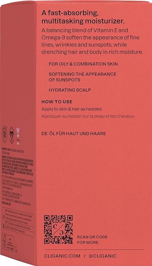 Cliganic Organic Jojoba Oil 16 oz, 100% Pure | Bulk, Natural Cold Pressed Unrefined Hexane Free for Hair & Face | Base Carrier Oil-FemmiqueWomen