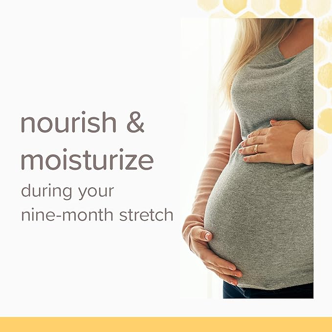 Burt's Bees Mama Belly Butter Stretch Mark Cream for Pregnancy Massages Body & Reduces Scar Appearance, Prenatal & Postnatal Tummy Skin Care, Shea Butter & Vitamin E Rich Formula, 6.5 Oz (Pack of 3)-FemmiqueWomen