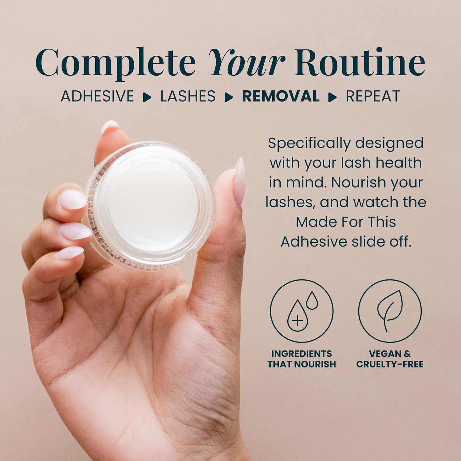 FlutterHabit Lash Removal Balm for Eyelash Adhesive and False Eyelashes, DIY Eyelash Extension Remover, Lash Remover for Lash Extensions, 30mL-FemmiqueWomen