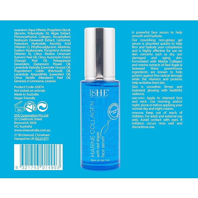Om SHE Aromatherapy Marine Collagen with Red Algae Face Serum-FemmiqueWomen