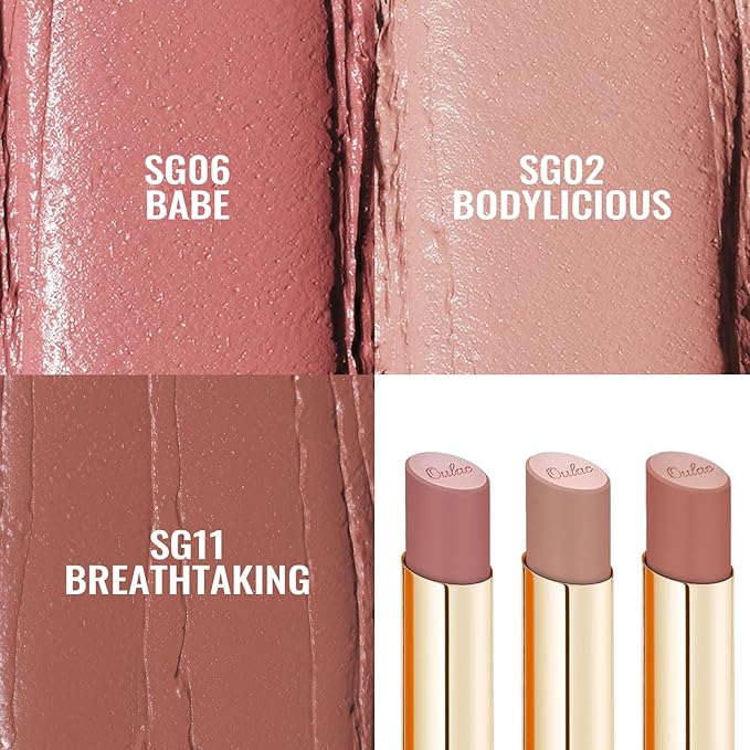 Oulac Sensual Glow Color Rich Satin Lipstick Set 3-FemmiqueWomen