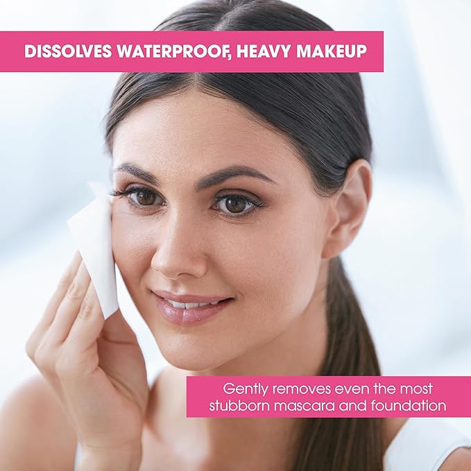 Diamond Wipes Face Cleansing and Waterproof Makeup Remover Wipes, Case of 250 Wipes, Alcohol Free Wipes with Vitamin E-FemmiqueWomen