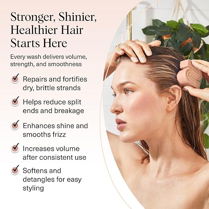 Kitsch Rice Water Shampoo Bar – Dry Hair Shampoo & Soap Bar for Hair Care & Hair Growth – Women and Mens Shampoo – Strengthens Damaged Hair – Vegan, Paraben, Silicone & Sulfate-Free – 3.2 oz-FemmiqueWomen