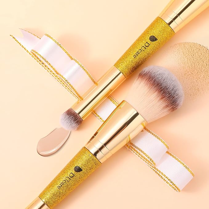 DUcare Powder Concealer Brush Foundation Makeup Brushes Double Ended Perfect for Rounded Taperd Liquid, Cream, Powder,Blending, Buffing-FemmiqueWomen