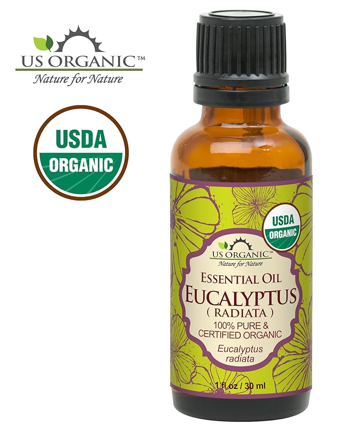 US Organic 100% Pure Eucalyptus Essential Oil (Radiata) - USDA Certified Organic, Steam Distilled - W/Euro droppers (More Size Variations Available) (30 ml / 1 fl oz)-FemmiqueWomen