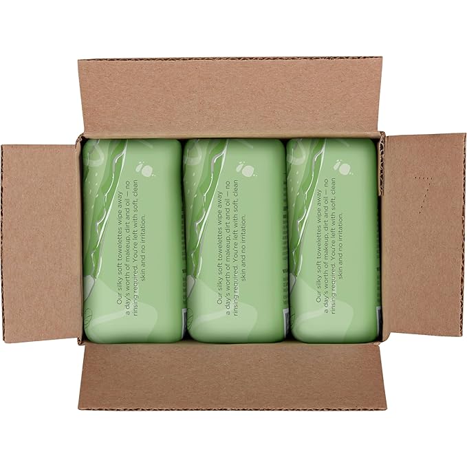 Burt's Bees Back To School Dorm Essentials, Aloe Vera Face Wipes, for Sensitive Skin, Soothing Makeup Remover & Facial Cleansing Towelettes, 30 Ct. (3-Pack)-FemmiqueWomen