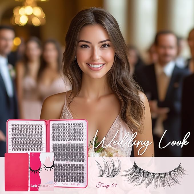 Lash Clusters Wispy - Lash Clusters,30D 40D Lash Clusters For Natural Look WideSpan 8-16MM Eyelash Clusters D Curl Lash Clusters For DIY Lashes At Home-FemmiqueWomen