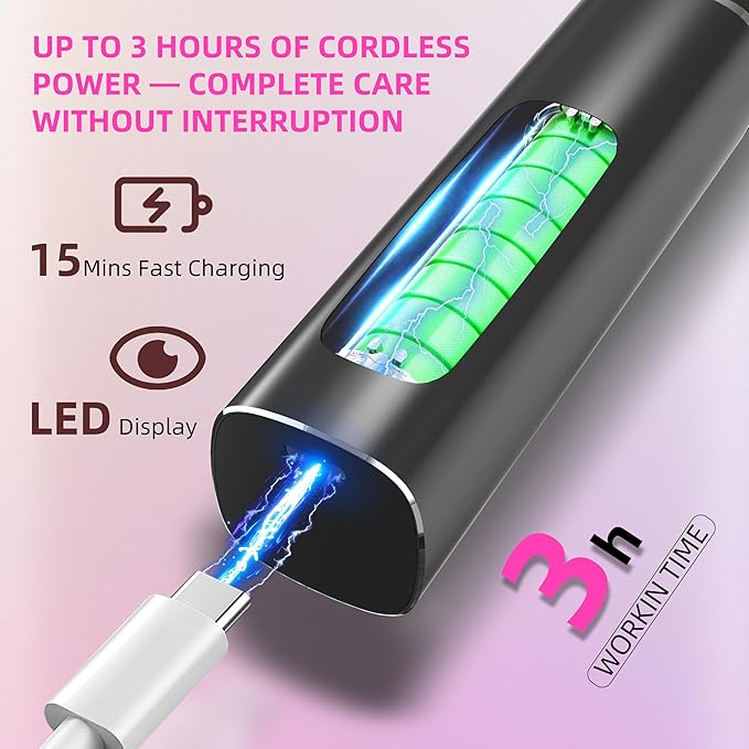 2 in 1 Electric Foot Callus Remover,9 Adjustable Speeds Rechargeable Electric Dead Skin Sander Pedicure Tools with Sandpaper Disk and Nail Drill Bits,Grinding Heads for Women&Men-FemmiqueWomen