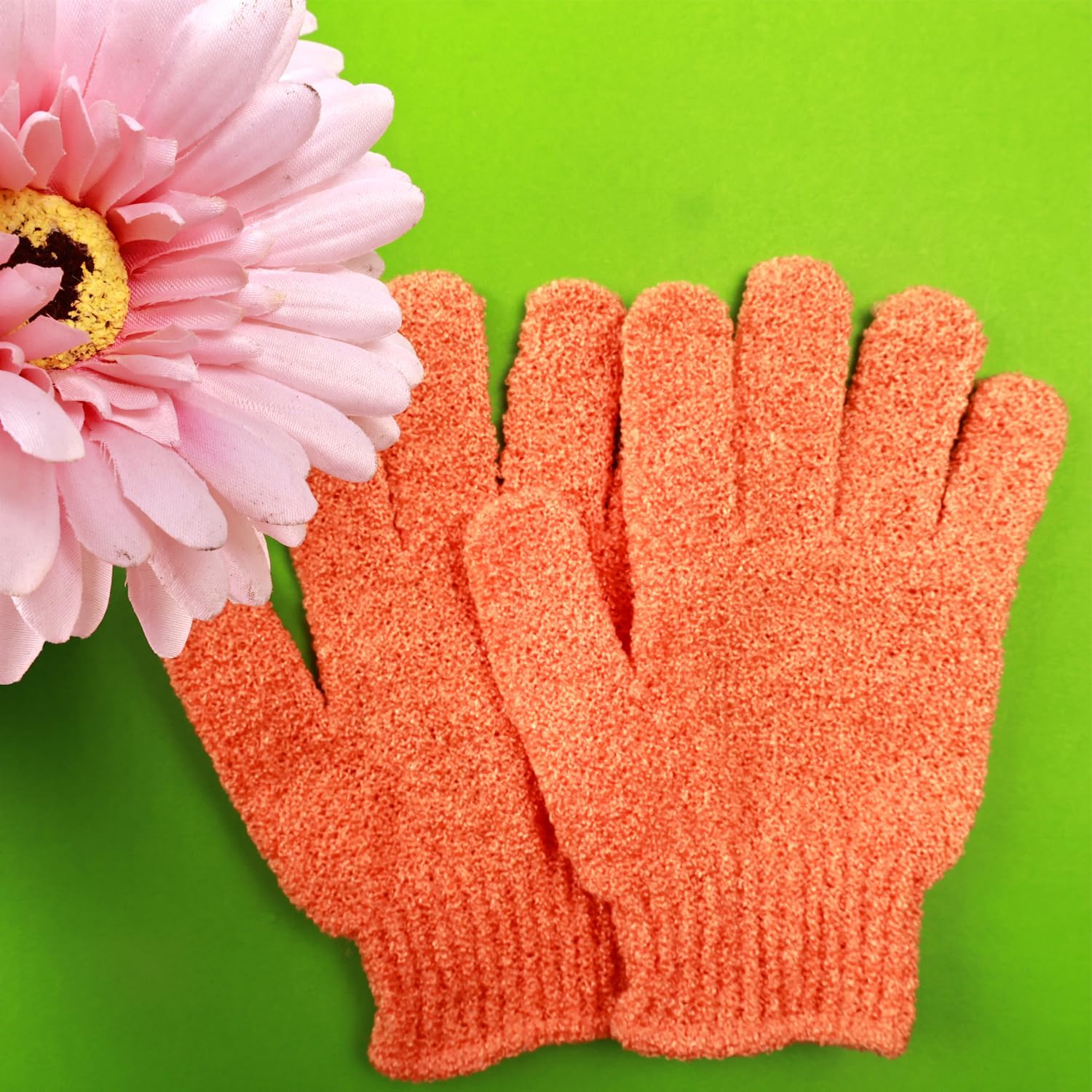 16 Pcs Exfoliating Bath Gloves Shower Gloves, 8 Colors Double Sided Exfoliating Gloves for Beauty Spa Massage Skin Shower Body Scrubber Bath Accessories, Made of Nylon-FemmiqueWomen