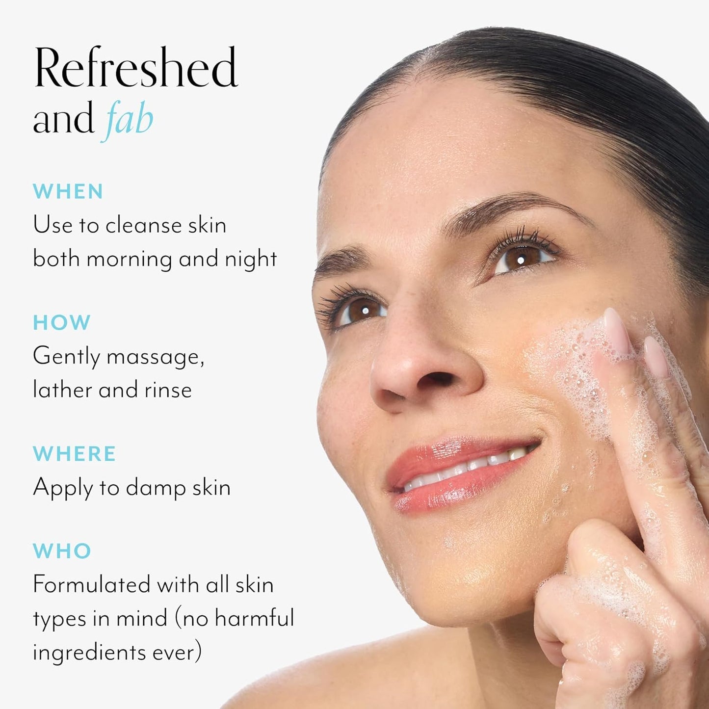 Bliss Fab Foaming 2-In-1 Cleanser and Exfoliator with Bamboo Buffers - 6.4 Fl Oz - Oil-Free Gel Face Wash - Makeup Remover - Vegan & Cruelty Free-FemmiqueWomen