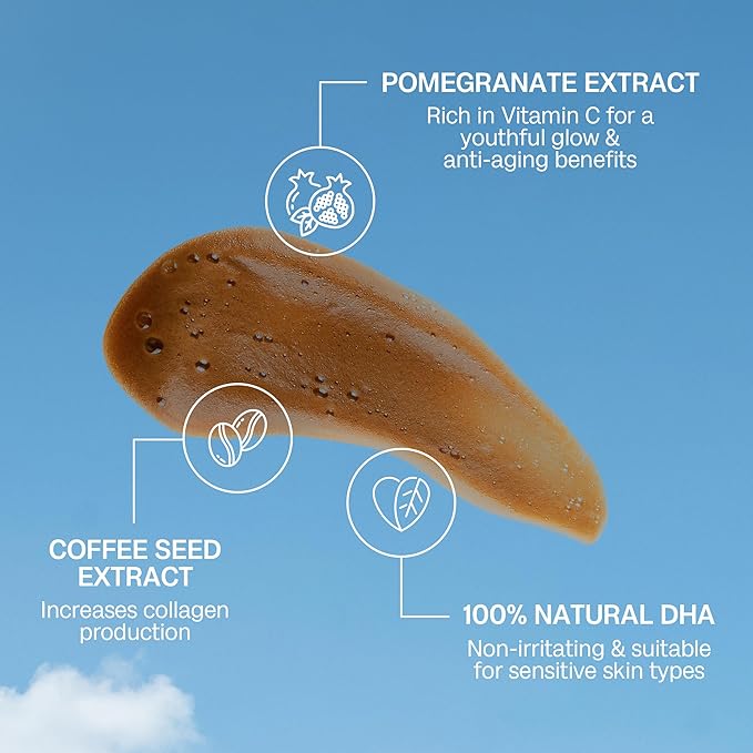 Bali Body Self Tanner Mousse Dark – Sunless Tanning Foam for Body | Natural, Streak-Free, Fake Tan | Vegan, Cruelty-Free, Organic Self Tan Mousse for All Skin Types (200ml/6.7 fl oz)-FemmiqueWomen