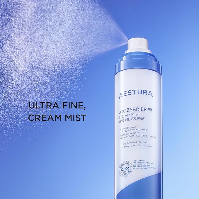 AESTURA ATOBARRIER365 Cream Mist with 10,000ppm Ceramides | Moisture Barrier Support, Ultra-Fine Moisturizing Mist, Suitable for Dry Skin, 120ML / 4.06 fl.oz.-FemmiqueWomen