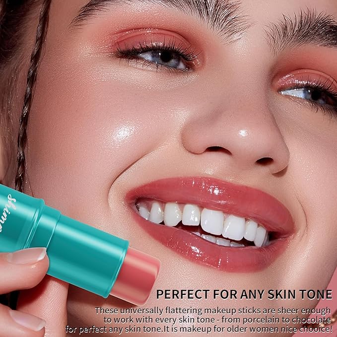 3Pcs Cream Contour Sticks Kit, Face Contouring Pen with Highlighter Stick, Blush Stick and Bronzer Contour Stick for Sculpt the Face, Create a Long Lasting, Matte or Dewy Finish (06)-FemmiqueWomen