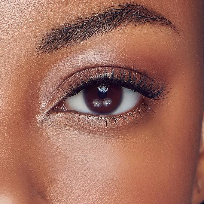 KISS imPRESS Falsies Press On Self Adhesive Eyelashes, 12mm-14mm Natural Volume Press On Lashes, Black, No Glue Needed, Invisible Band, 20 Lash Clusters & Non-Stick Applicator - Natural-FemmiqueWomen