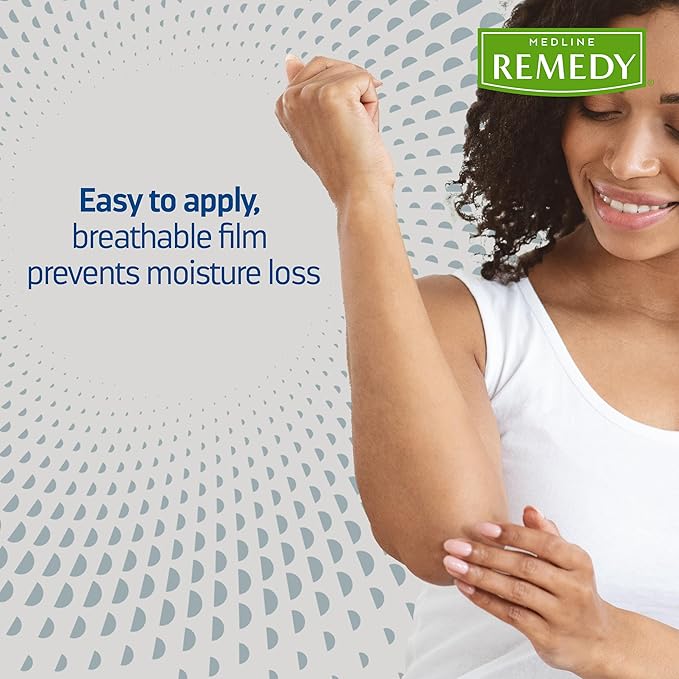 Medline Remedy Specialized Silicone Cream, Unscented (4 fl oz), Gentle Breathable Film for All Ages, Paraben-free and Hypoallergenic Skin Care, Barrier for Dry Cracked Skin-FemmiqueWomen