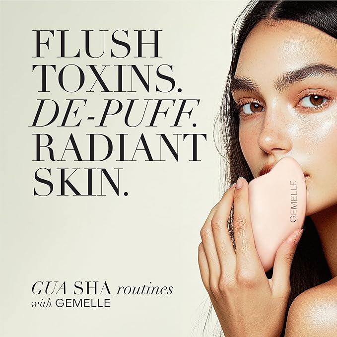 GEMELLE Lymphatic Gua Sha Face Oil | 10x Award Winner | Detox, Plump, Balance, Hydrate | High-Altitude Rosehip, Centella Asiatica & More! | Organic, Natural, Clean Beauty | Starter, Travel 15ml-FemmiqueWomen