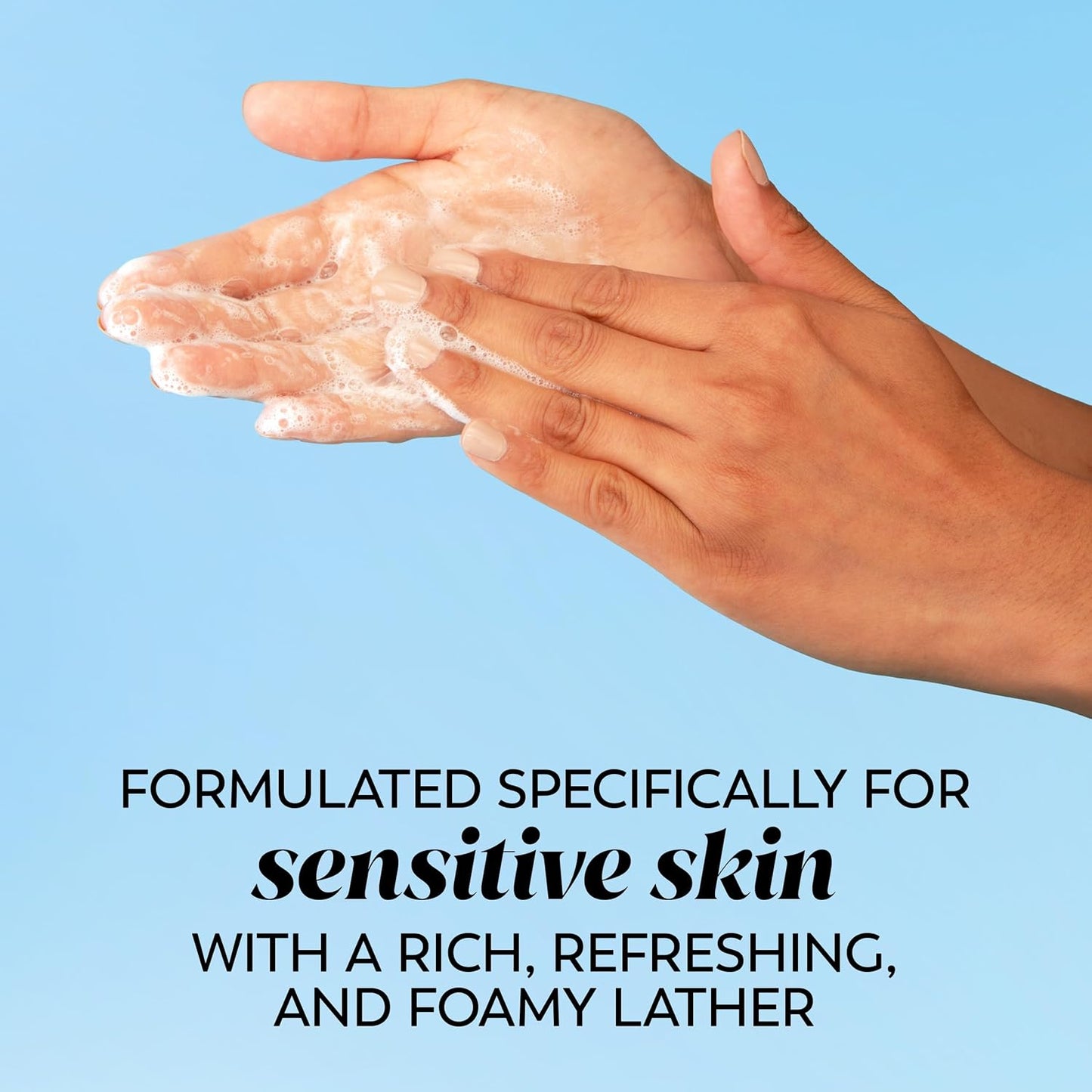 Olay Face Cleanser, Gentle Foaming Face Wash for Sensitive Skin - Fragrance-Free, Oil-Less, Soap-Free, Glycerin-Based Formula, Daily Cleansing without Irritation, 6.7 Oz - 3 Pack-FemmiqueWomen