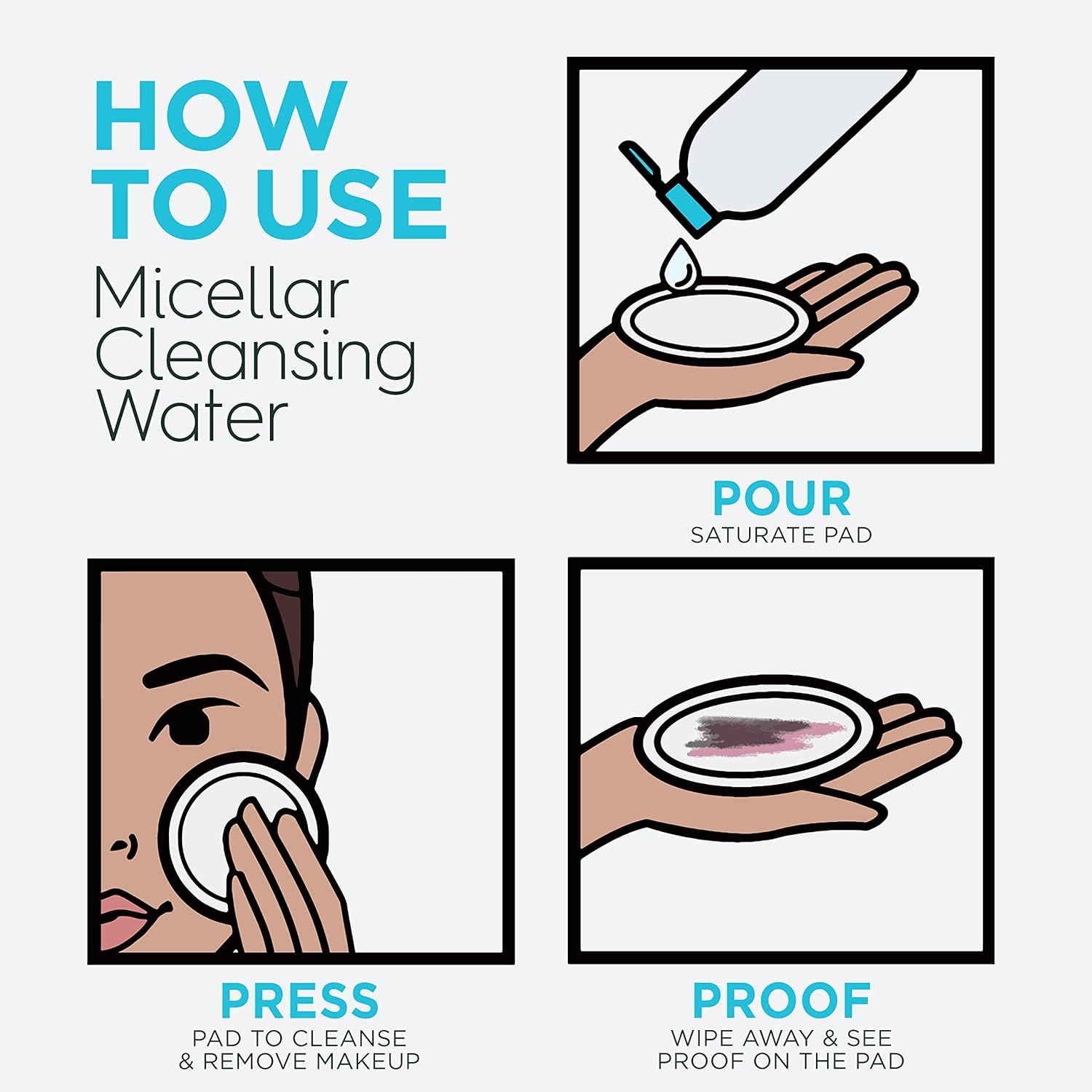 Garnier Micellar Water for Waterproof Makeup, Hydrating Facial Cleanser & Makeup Remover, Suitable for Sensitive Skin, Vegan, Cruelty Free, 13.5 Fl Oz (400mL), 2 Count-FemmiqueWomen