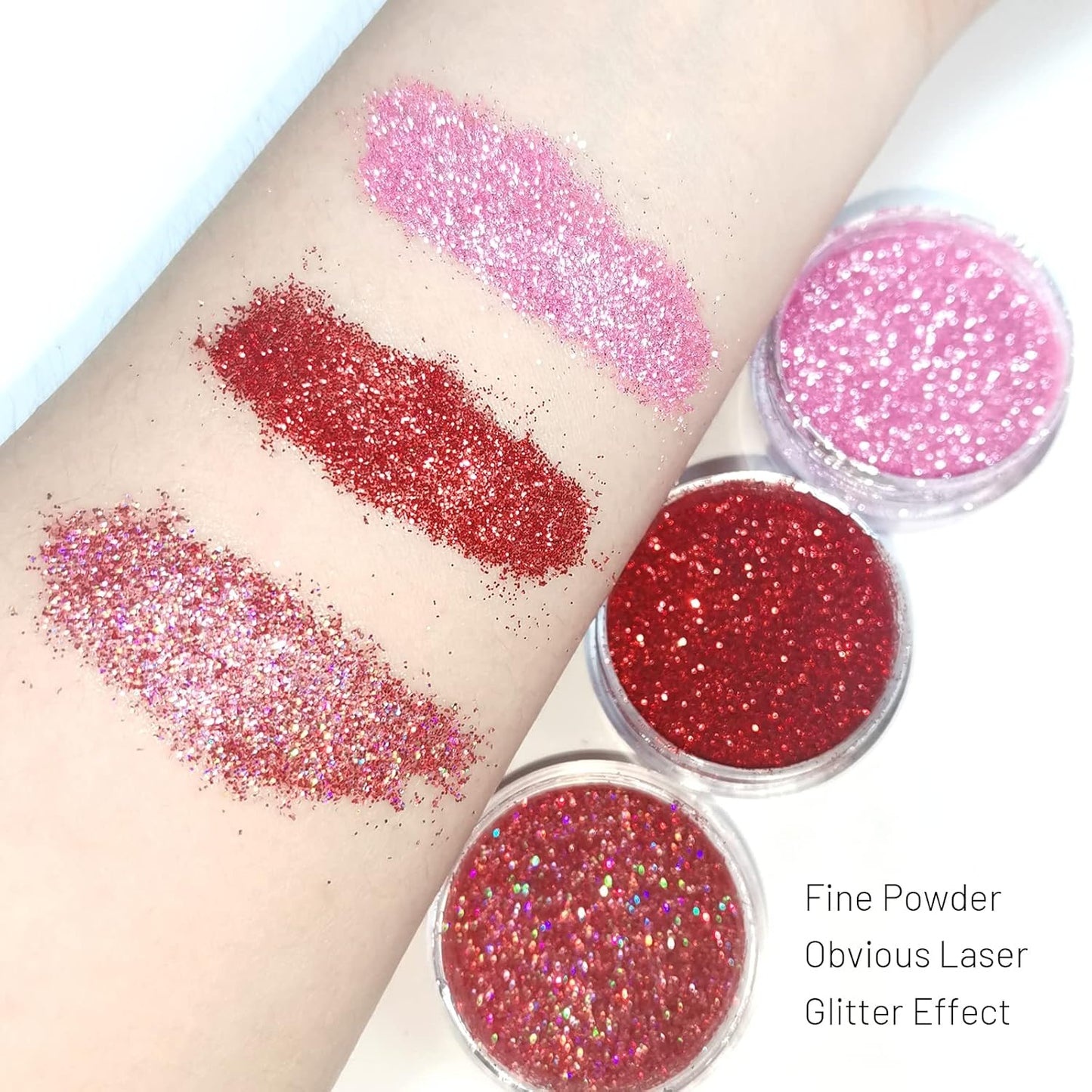 3 Colors Glitter Lip Kit, Diamond and Glitter Metallic Lip Powder with Lip Primer, Waterproof Long Lasting & Smudge Proof, Shimmer Sparkly Glitter Lip Cosmetic without Sticky Flake Off Set A-FemmiqueWomen