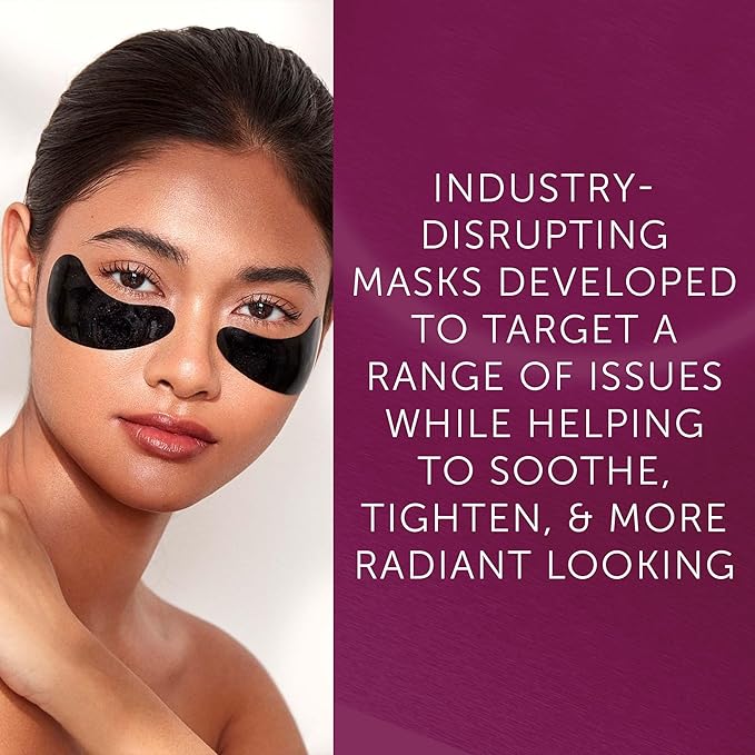 111SKIN Black Diamond Eye Mask, Hydrating Under Eye Patches for Dark Circles with Retinol, Hyaluronic Acid & Niacinamide, Helps Lift & Firm the Appearance of Fine Lines & Undereye Area, 8 Pairs-FemmiqueWomen
