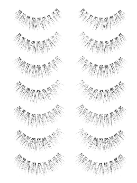Wispy Lashes Natural Look False Eyelashes 13MM Eye Lash Pack 3D Volume Fake Eyelashes 7 Pair Siligli-FemmiqueWomen