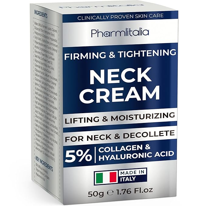 Neck Creams for Tightening and Firming Sagging Skin - Skin Tightening Cream for Face - Decollete & Chest, Under Chin Firming for Older Women - Neck Wrinkles Treatment with Collagen & Hyaluronic Acid-FemmiqueWomen