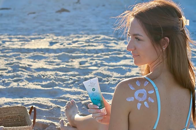 SPF 15 Mineral Sunscreen - Broad Spectrum Water Resistant Moisturizer Lotion For Body & Face - With Non-Nano Zinc Oxide, Vitamin E, & Antioxidants - Made in USA, 3 Oz-FemmiqueWomen