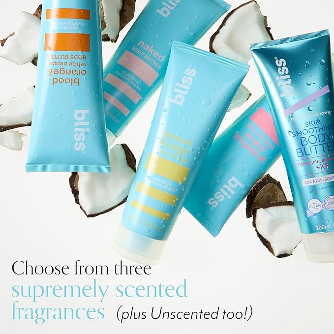 Bliss Body Butter - Lemon and Sage Body Butter - Maximum Moisture Cream - 32 Fl Oz - Body Lotion for Dry Skin - Long-Lasting Moisturizer for Women & Men - Vegan & Cruelty-Free-FemmiqueWomen