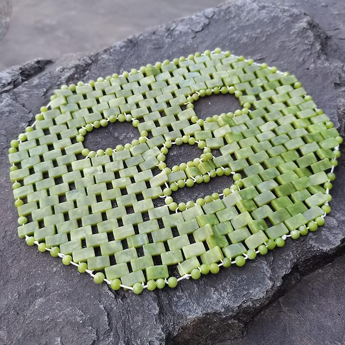 Jade Facial Mask,Natural Stone Jade Sleep Mask,Anti-Aging Jade Eye Mask Massage Tools for Puffy Eyes Dark Circles-FemmiqueWomen