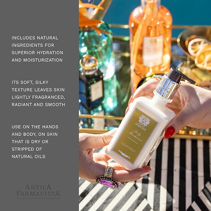 Antica Farmacista Body Moisturizer - Moisturizing Scented Lotion - Premium Body Moisturizer - Luxury Gift for Women & Men - Hand & Skin Hydration - Grapefruit, 10 Fl Oz-FemmiqueWomen
