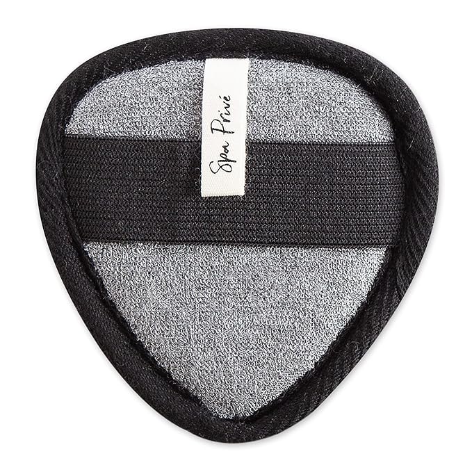 Urbana Spa Prive Men's Bamboo Charcoal Collection, Face Pad,Grey,6338-FemmiqueWomen