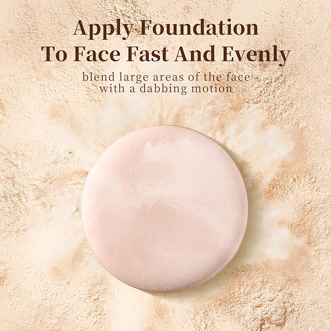 MOHOPE 8Pcs Air Cushion Makeup Puffs for Foundation with Portable Box, No Latex Blending Sponge for Liquid, Cream, Foundation and Powder, Teardrop Powder Puff, Purple-FemmiqueWomen