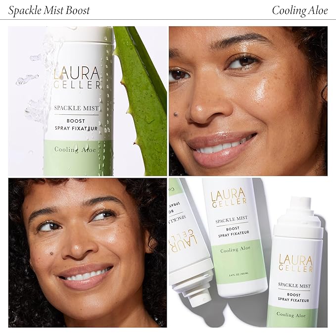 LAURA GELLER NEW YORK Spackle Mist Boost with Cooling Aloe - Long-Lasting Dewy Skin Makeup Setting Spray-FemmiqueWomen