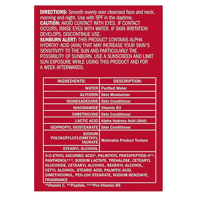 Olay Vitamin C Face Moisturizer, Brightening Cream for Women, Instant Hydration, Evens Tone, Dark Spot & Hyperpigmentation Reduction, Glowing Skin Care - Niaciniamide, Lactic Acid, 1.7 Oz-FemmiqueWomen