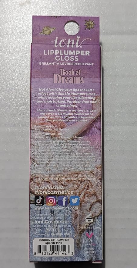 IONI LIP PLUMPER SPARKLE PINK GLOSS-FemmiqueWomen