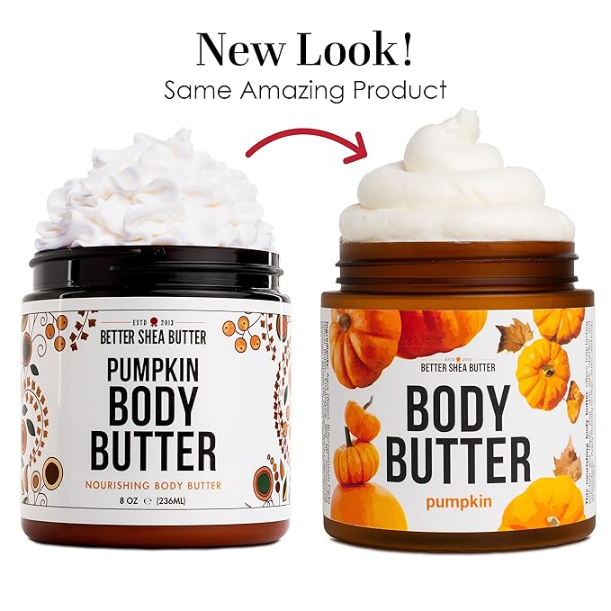 Pumpkin Body Butter with Organic Shea Butter | Pumpkin Spice Lotion for Women | Non Greasy Body Cream | Fall Body Care Favorite with Pumpkin Spice Scent-FemmiqueWomen